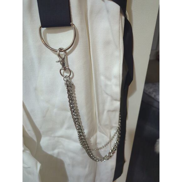 Choosy Dumbo Overalls Off-white/Black Size M NWT - Picture 6 of 8